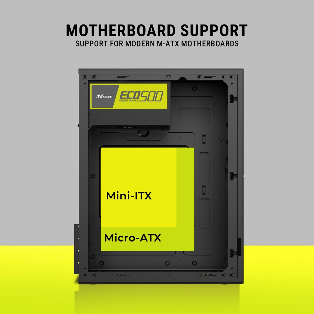 Ant Value Mid Tower Cabinet (M-ATX/M-ITX) VM4P with SMPS view 5